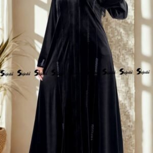 عباية مخمل شتوية شك خرز يدوي